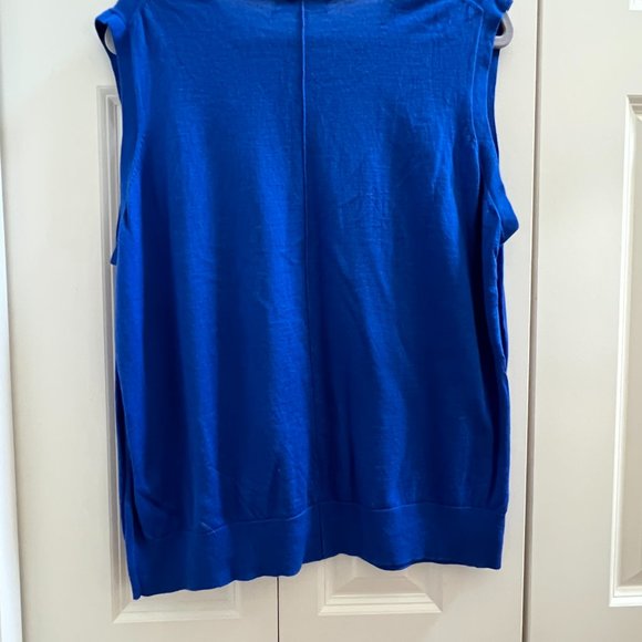 Banana Republic Merino Wool Sleeveless Sweater - Blue - Size XXL - Picture 8 of 8
